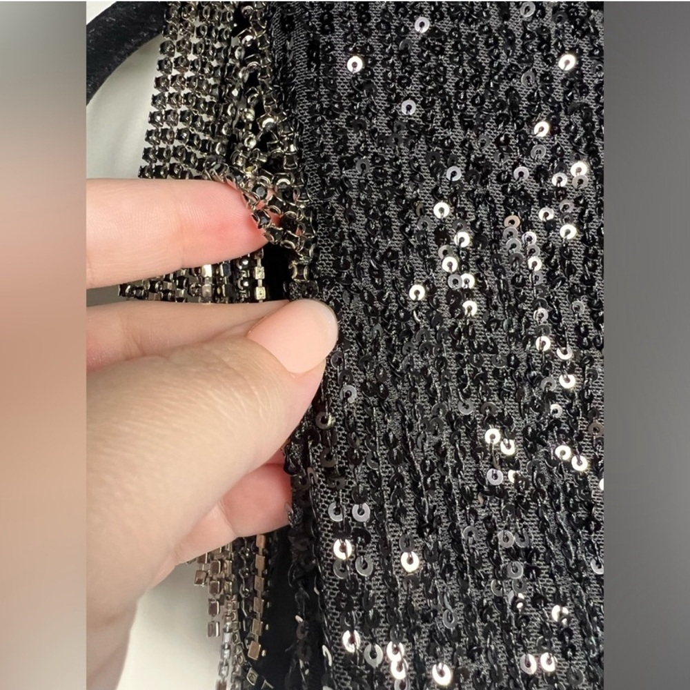 Betsey Johnson - Sequin Black Mini Dress - Size XS - Picture 2 of 11